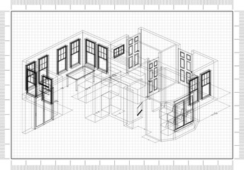 Apartment Plan Design Architect Blueprint 
