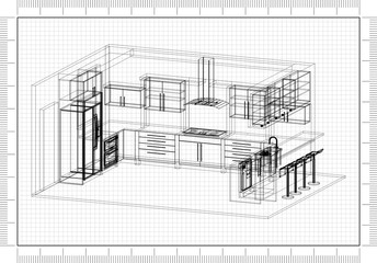 Apartment Plan Design Architect Blueprint 