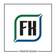 Initial Letter FX Logo Template Design Vector Illustration