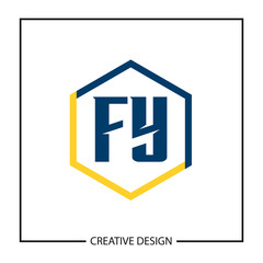 Initial Letter FY Logo Template Design Vector Illustration