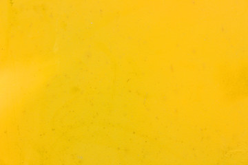 Yellow metal plate surface uneven