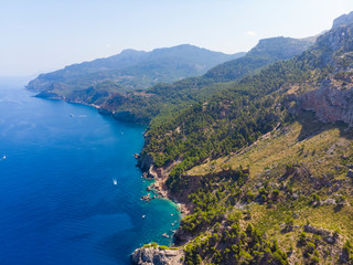 Obraz premium Mirador de Ricardo Roca, Tramuntana mountains, Andratx region ,, Mallorca, Balearic Islands. Spain