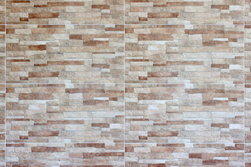 Brick imitation wall tiles neutral detail