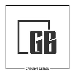 Initial Letter GB Logo Template Design Vector Illustration