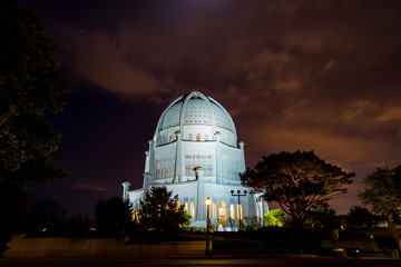 Obraz premium Bahai Temple At Night