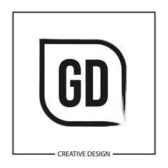 Obraz premium Initial Letter GD Logo Template Design Vector Illustration