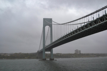 Foggy Verrazano Bridge