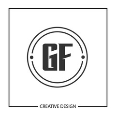 Initial Letter GF Logo Template Design Vector Illustration