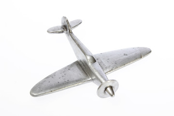 Vintage metal airplane model