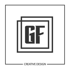 Initial Letter GF Logo Template Design Vector Illustration