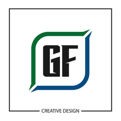Initial Letter GF Logo Template Design Vector Illustration