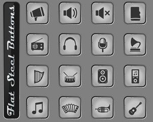 Music simply icons