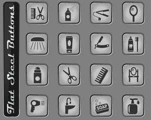 personal care icon set