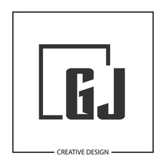 Initial Letter GJ Logo Template Design Vector Illustration