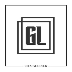 Initial Letter GL Logo Template Design Vector Illustration