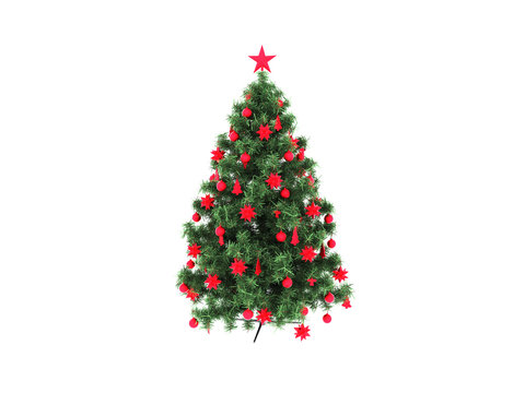 3d render christmas noel tree.