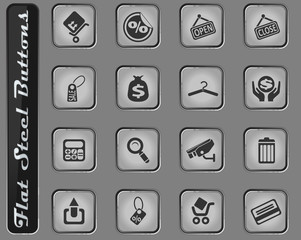 Shopping icon set