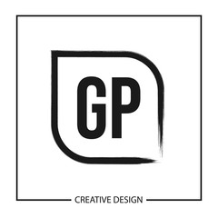 Initial Letter GP Logo Template Design Vector Illustration