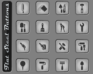 Work tools icons set