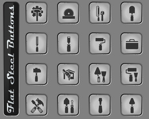 Work tools icons set