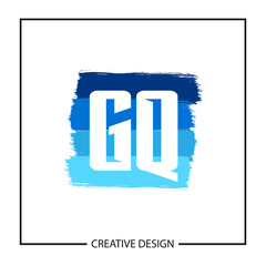 Initial Letter GQ Logo Template Design Vector Illustration
