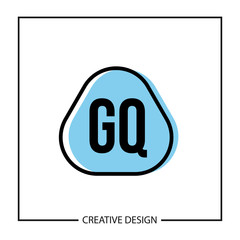 Initial Letter GQ Logo Template Design Vector Illustration