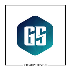 Initial Letter GS Logo Template Design Vector Illustration
