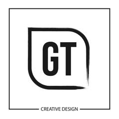 Initial Letter GT Logo Template Design Vector Illustration