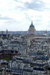 Fototapeta na wymiar Pantheon viewed from Notre Dame