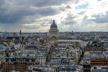 Fototapeta na wymiar View towards Pantheon in Paris