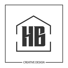 Initial Letter HB Logo Template Design Vector Illustration