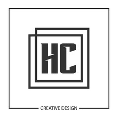 Initial Letter HC Logo Template Design Vector Illustration