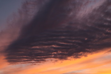 dramatic sky with clouds