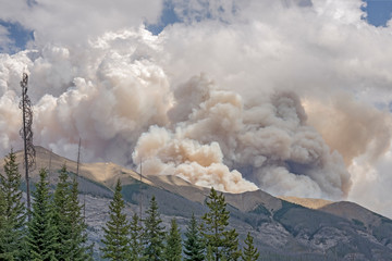 Forest Fire Smoke over Mount Shanks