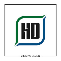 Initial Letter HD Logo Template Design Vector Illustration