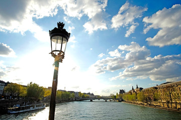 Riverside of Paris with Seine