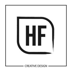 Initial Letter HF Logo Template Design Vector Illustration