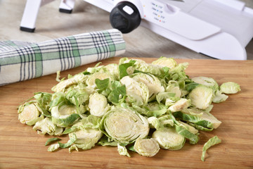 Shredded brussels sprouts