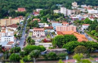 City, panorama, diorama, Town, Brasil 