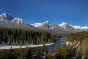 Rocky Mountains Winter Fall