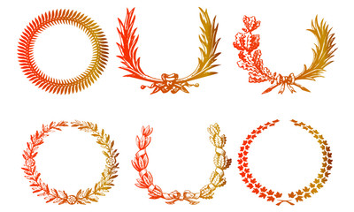 Wreath Frame Vector