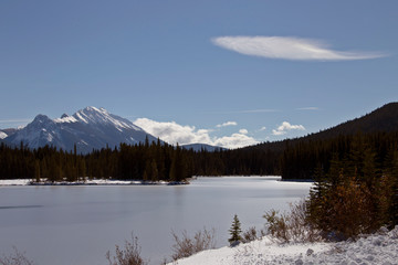 Rocky Mountains Winter Fall