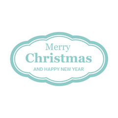 Christmas holiday card with white background