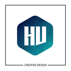 Initial Letter HV Logo template Design Vector Illustration
