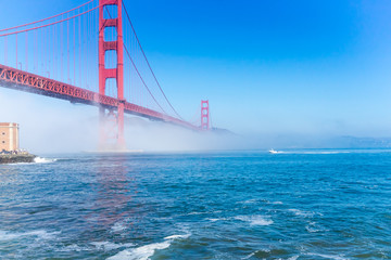 The Fog view at Golden Gate Bridge