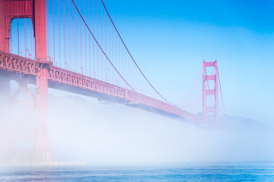 The Fog view at Golden Gate Bridge