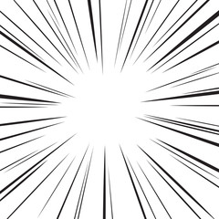 Naklejka premium Comic speed radial background