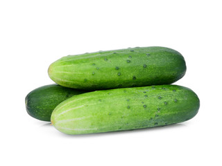 pile of cucumber isolated on white background