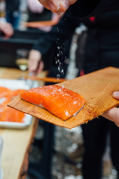 Salted Salmon Prep