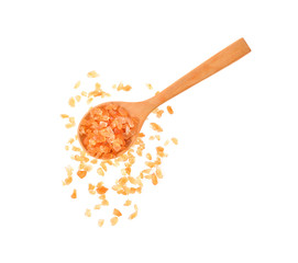 Rock sugar on white background